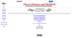 Desktop Screenshot of classiccamarosandfastbacks.cz28.com